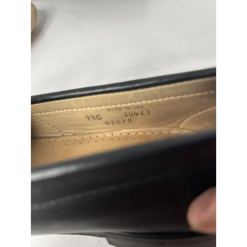 Allen Edmonds Cameron Penny Loafers Sz 9 1/2 C Blk Leather  With‎ Shoe Trees EUC